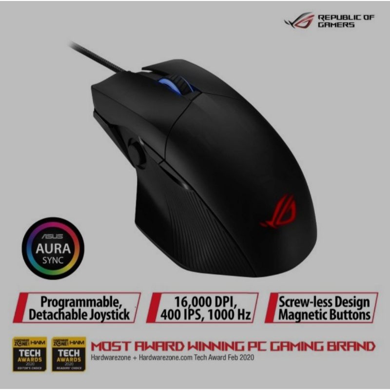 ASUS ROG Chakram Core Mouse Gaming with Programmable Joystick