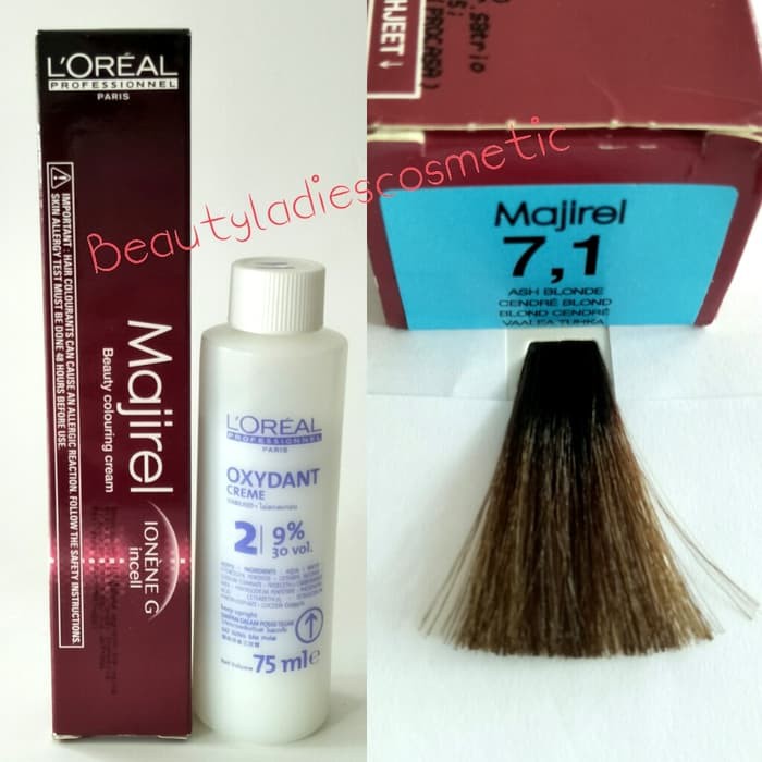 loreal majirel hair color ash blonde no.7.1