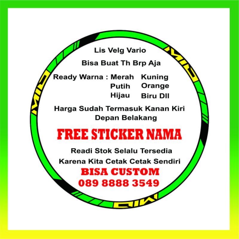 lis velg mio / yamaha mio
