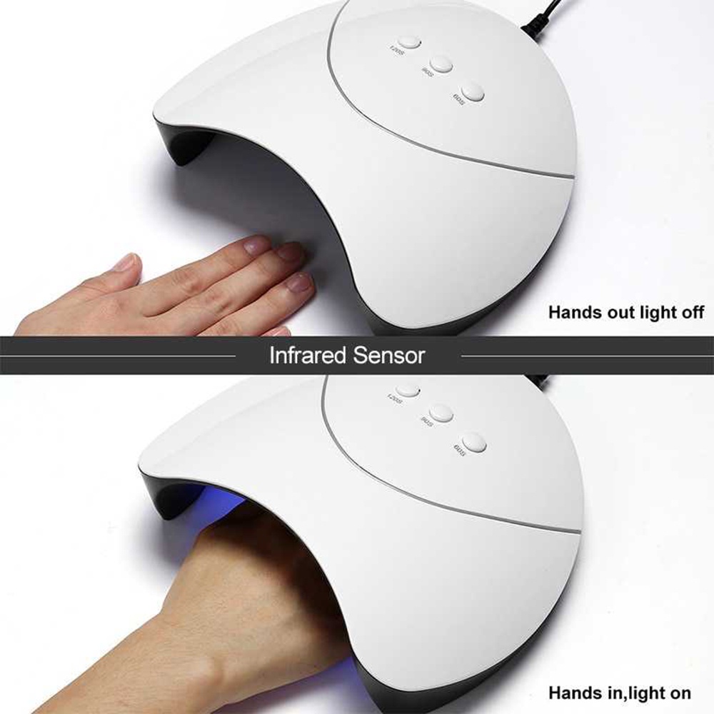 Nail Lamp 12 LED Timed Dryer Manicure Pedicure Pengering Cat Kuku