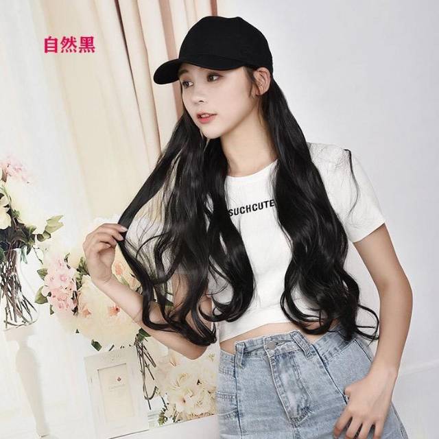 wig topi curly wig topi keriting wig cosplay wig lolita wig panjang curly