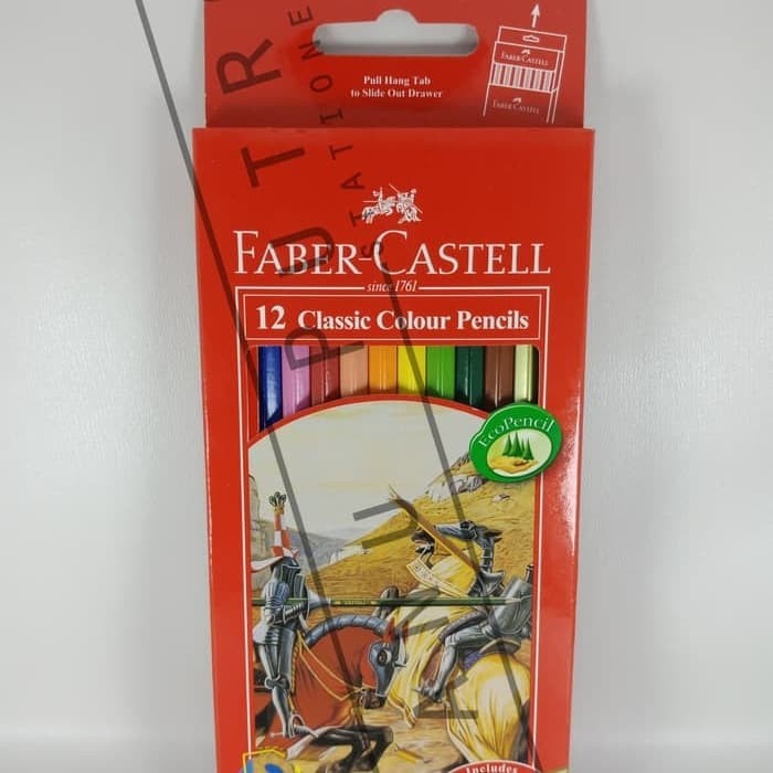 

WARNAPENSIL- PENSIL WARNA FABER 12 CLASSIC PANJANG -PENSIL WARNA