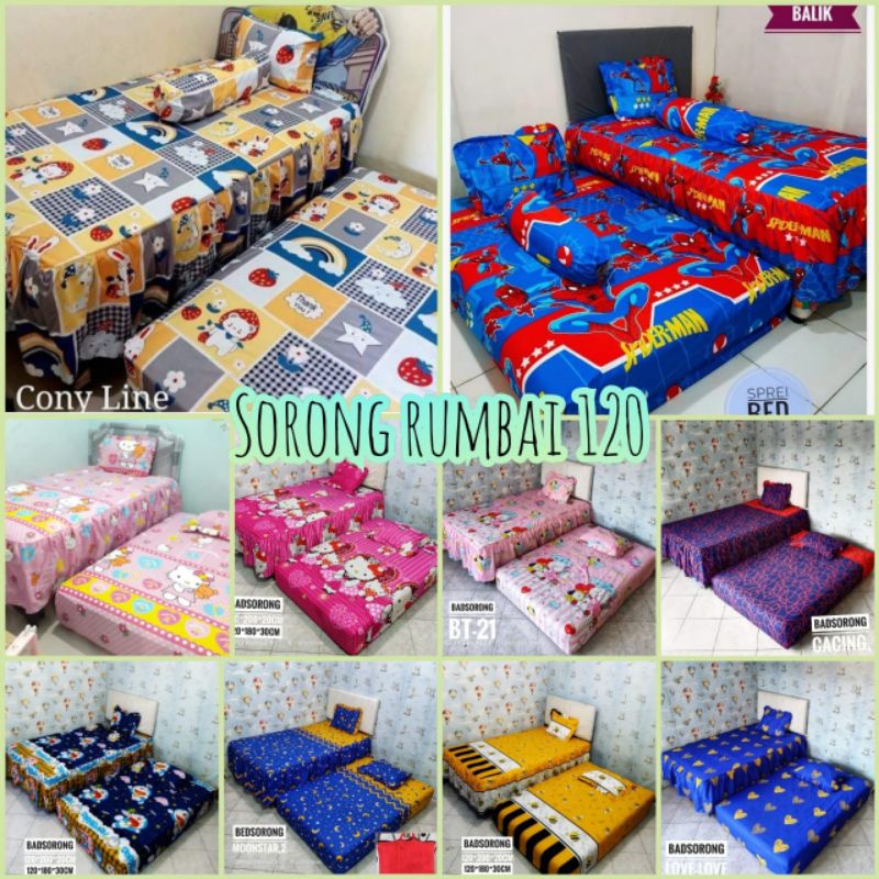 SEPRAI BED SORONG/BEBAS PILIH MOTIF/SPREI COUPLE/BEDSORONG/KASUR SORONG