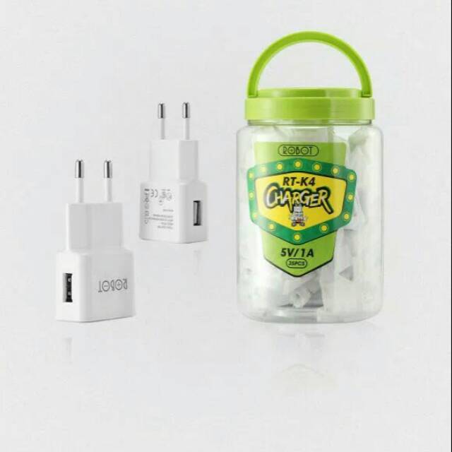 Adaptor Charger Robot RT-K4 1A Original 100% Asli Batok Robot Ori