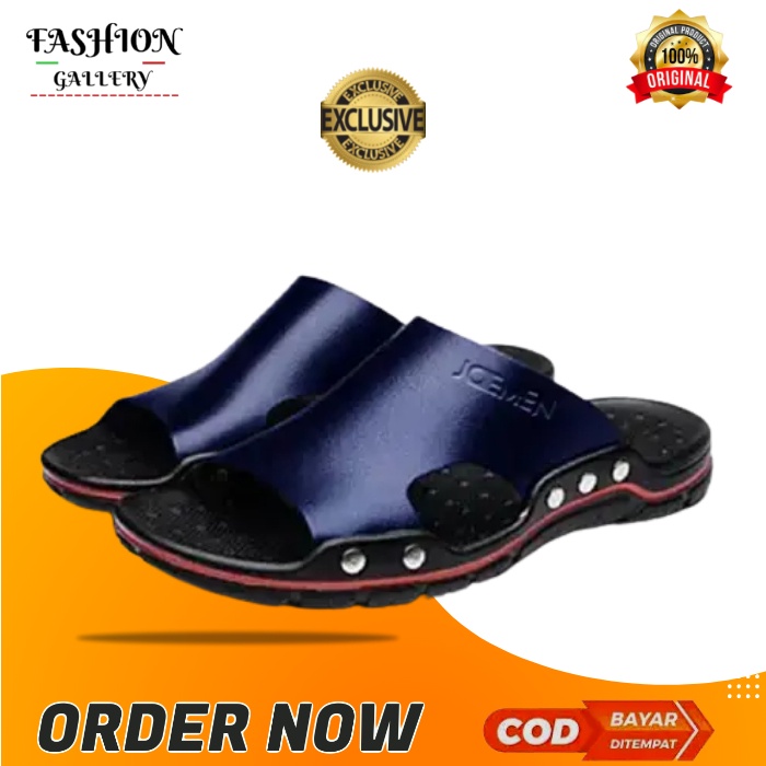 Sandal Sendal Pria kulit casual dewasa keren murah kekinian asli original 100% import  sandal pakalo