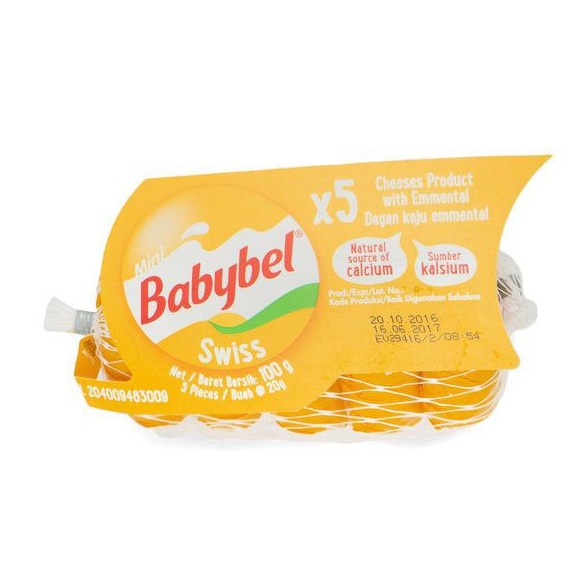 

BABYBEL Keju Mini Swiss 100gr - Chhese Topping Cemilan Masakan