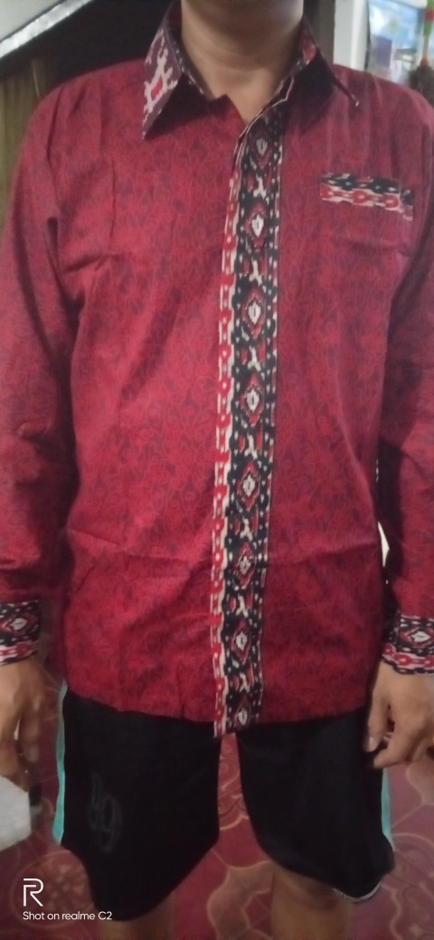 Size M L Xl Xxl Xxxl Bswart Batik Hrb026 Kenongo Hem Pendek Padi Pekalongan M L Xl Batik Pria Murahl