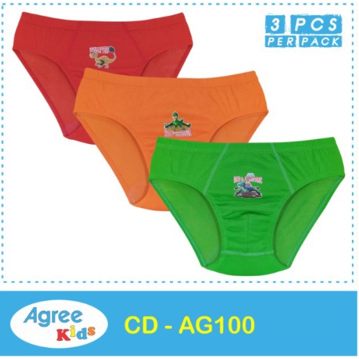 (ISI 3PCS) CELANA DALAM ANAK LAKI AGREE AG100 SIZE M-XXL / CD AGREE KIDS / CD ANAK AGREE / ANAK LAKI