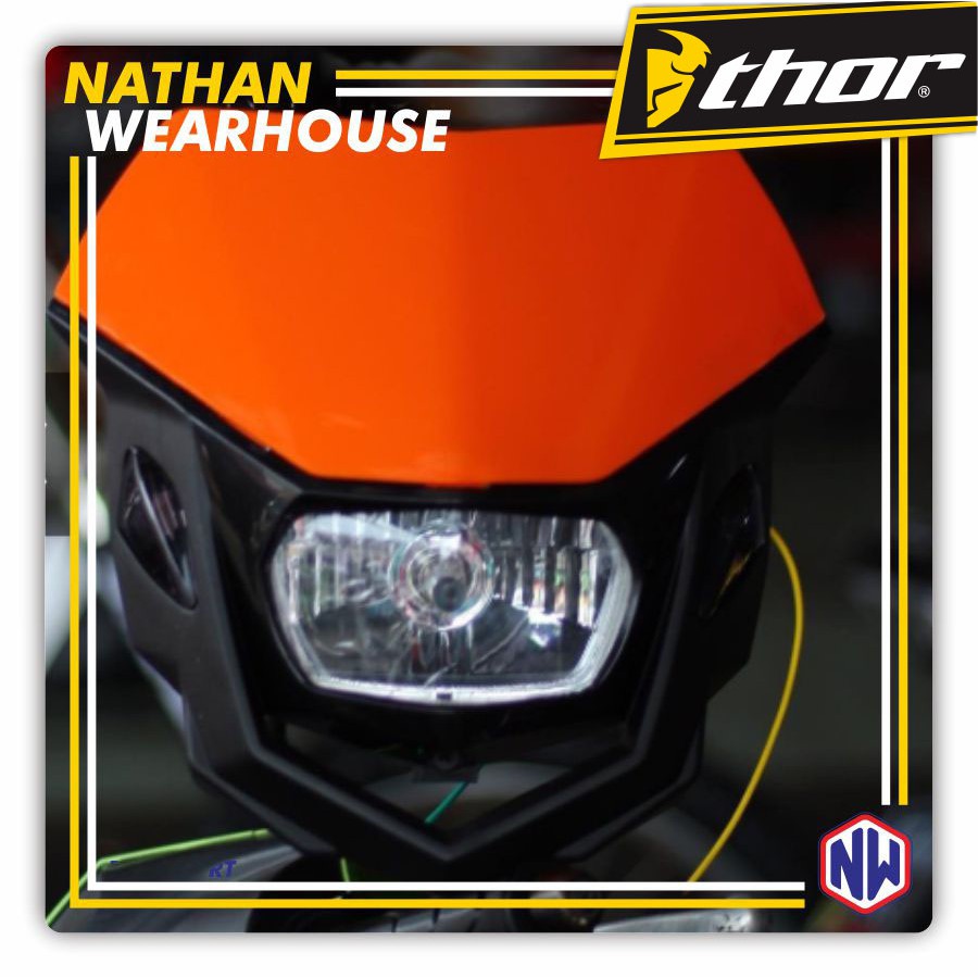 Headlamp Plus Sein Reflektot Lampu Depan Polispot Polisport Klx 150 BF Dtracker