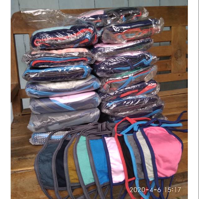 Masker Tali Bahan Kaos