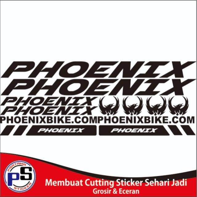  Sticker Frame Sepeda  Phoenix Cutting Shopee Indonesia