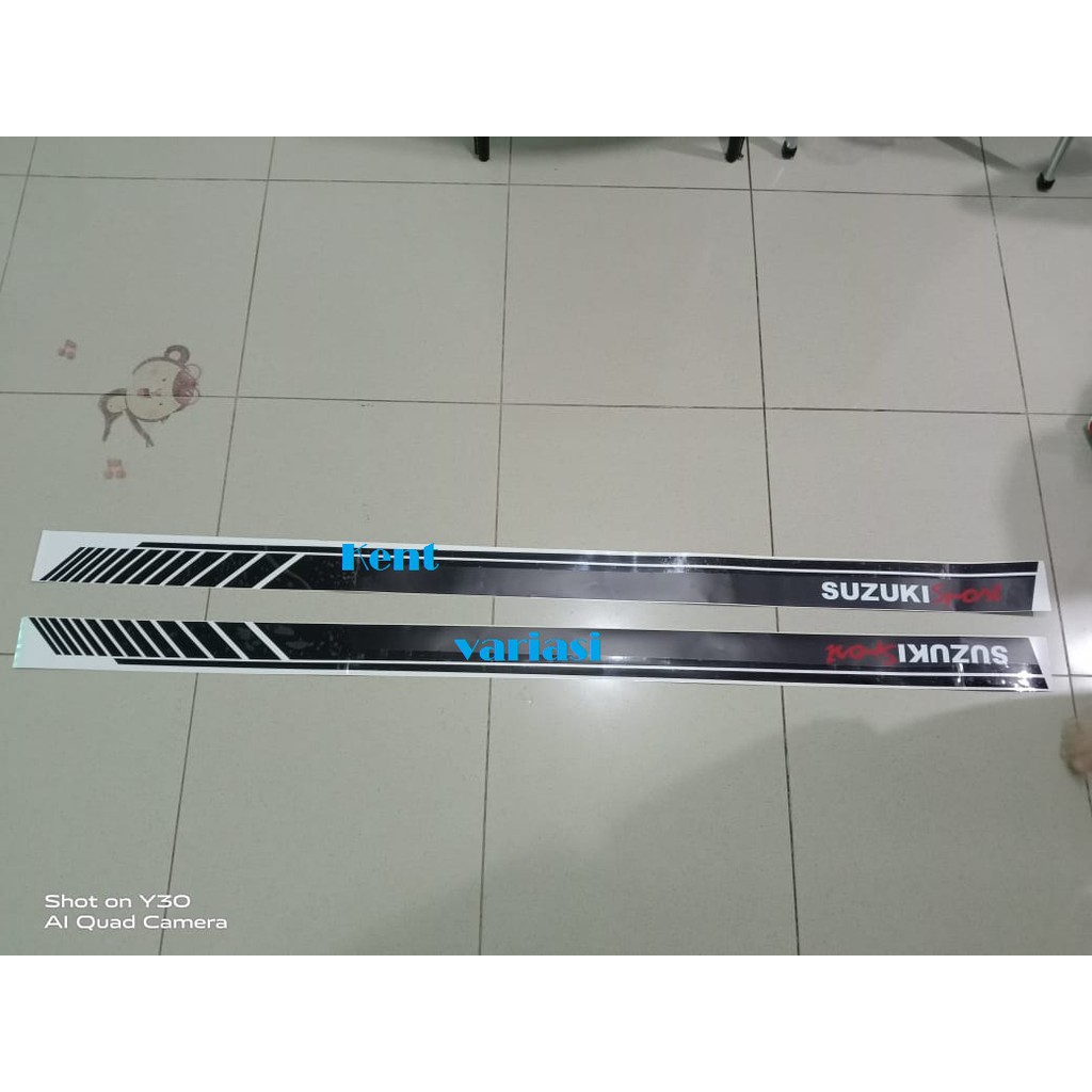 Stiker Sticker body mobil tulisan suzuki sport