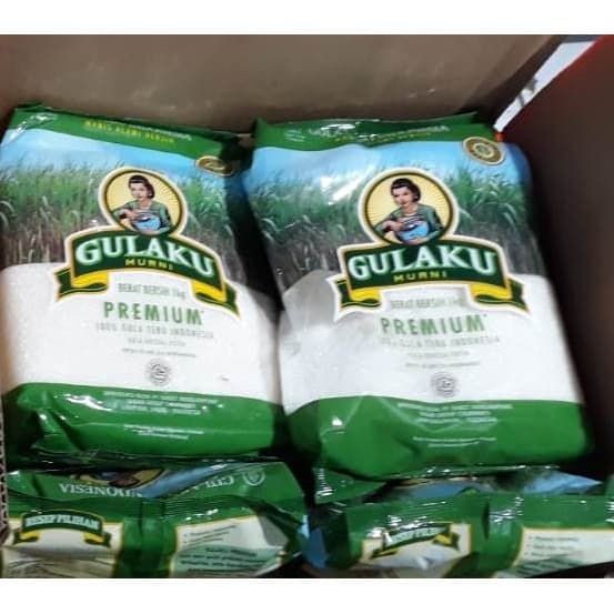 MRH GULA PASIR GULAKU 1 KG KEMASAN HIJAU PREMIUM