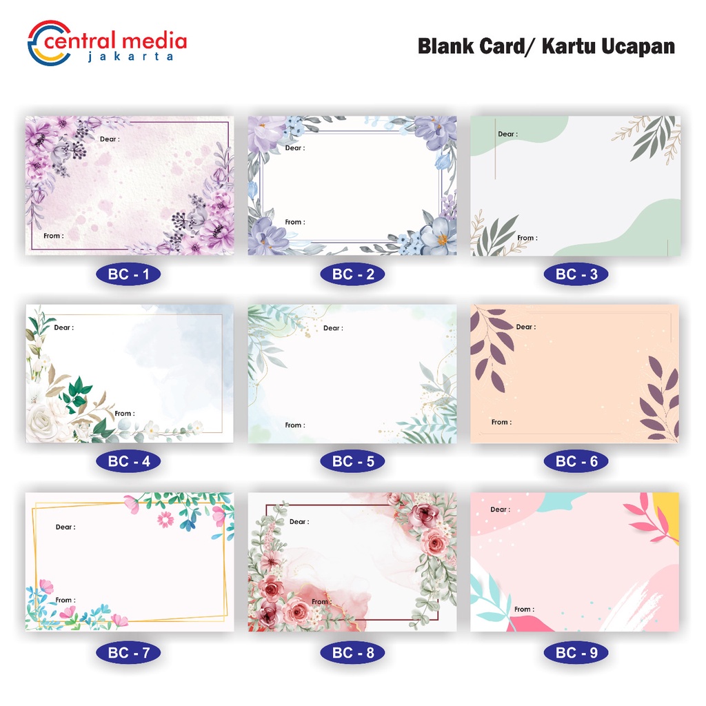 Kartu Ucapan Polos | Blank Card | Greeting Card | Shopee Indonesia