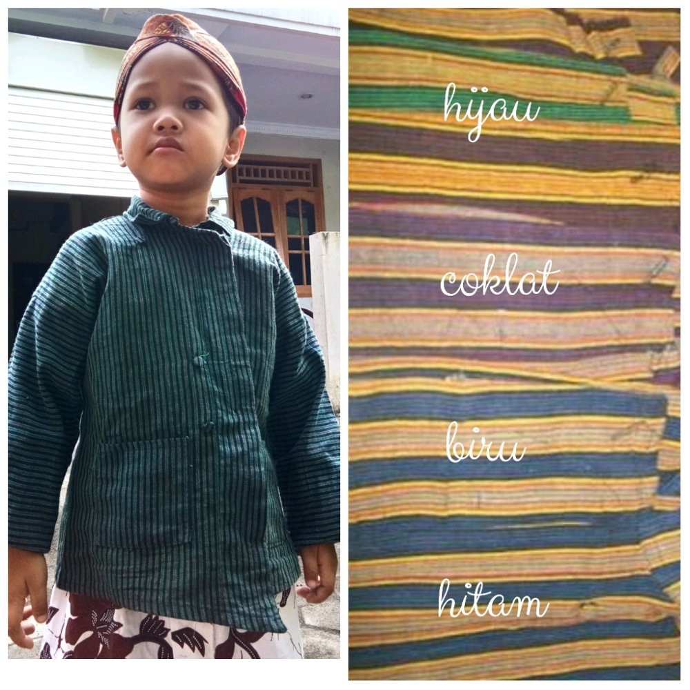 baju adat jawa surjan lurik anak cowok TK,SD,SMP lengkap MOCCA | pgmall