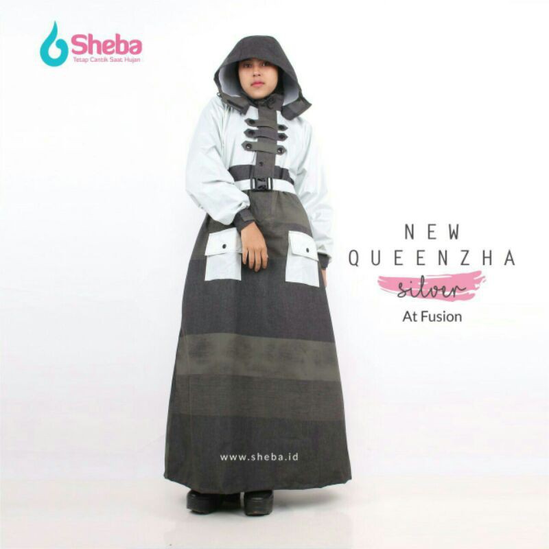 Jas Hujan Muslimah Sheba New Queenzha Model Gamis Termurah