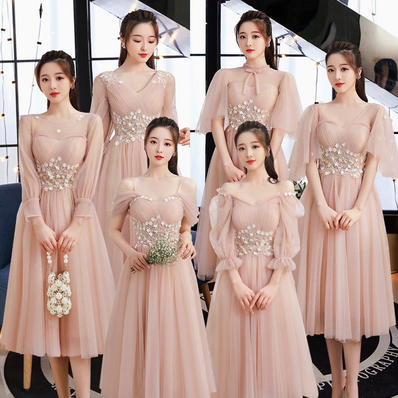 Jual Td 15 S 2xl Gaun Pesta Impor Dress Pesta Gaun Peach Dress Pink Dress Bridal Sister Gown