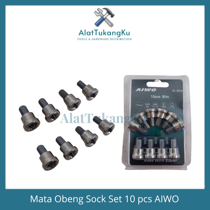 Mata Obeng Sock AIWO / Mata Obeng Sok per PCS / Mata Obeng Socket /