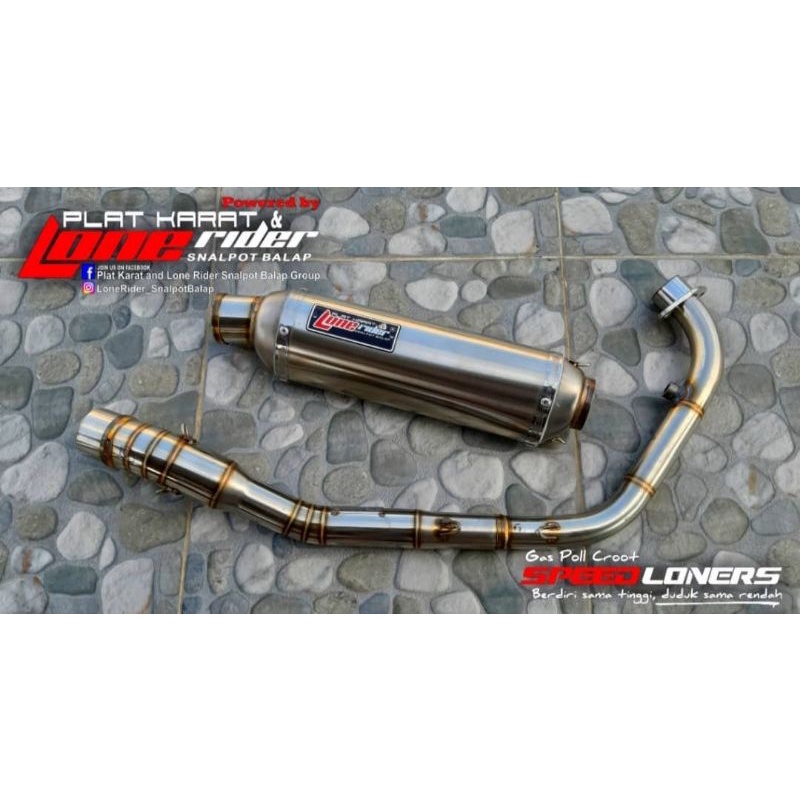 Knalpot lonerider original / type HE sonic 150r