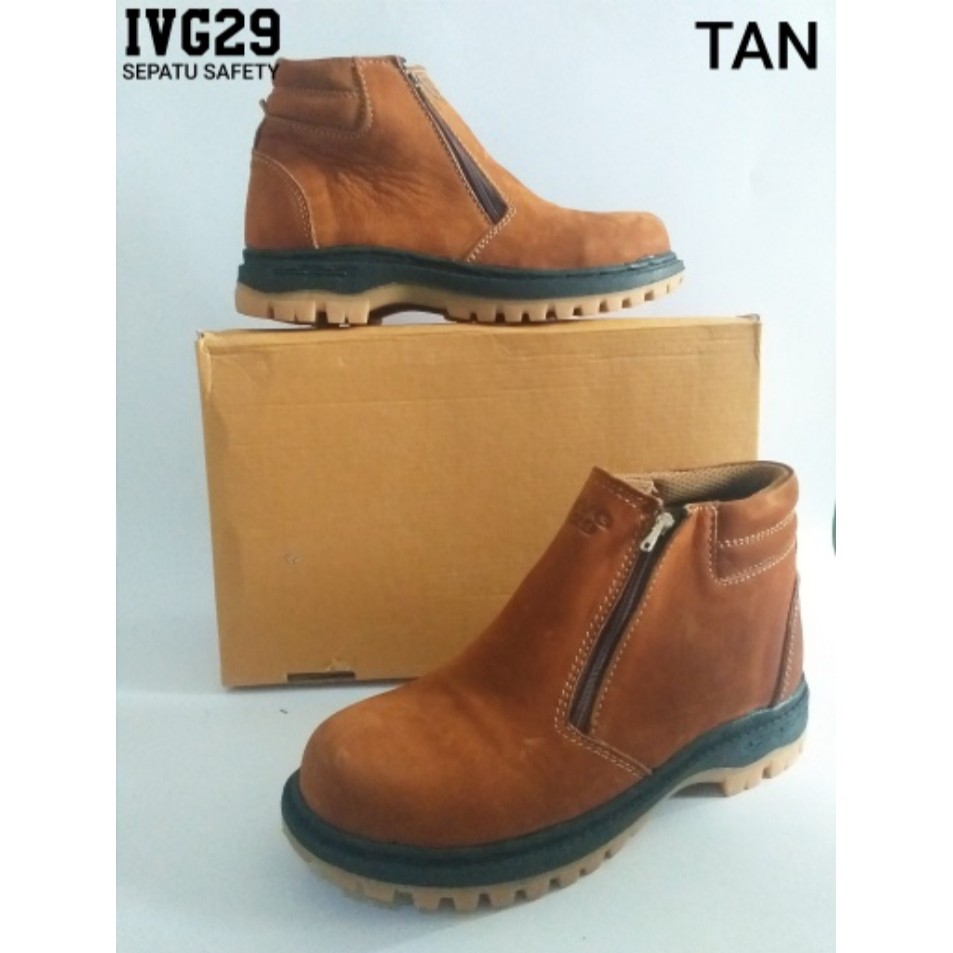 SEPATU SAFETY BOOTS KULIT SAPI IVG29