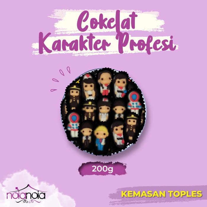 

COKLAT KARAKTER PRALINE KARTUN PROFESI POLISI DOKTER SUSTER