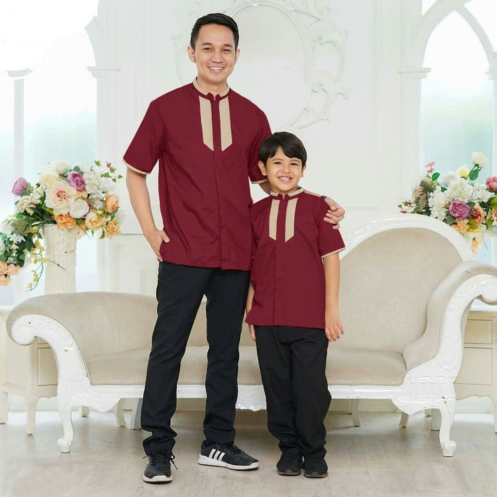 Couple Koko Ayah Dan Anak Grado - Baju Couple Muslim Laki - Laki Terbaru