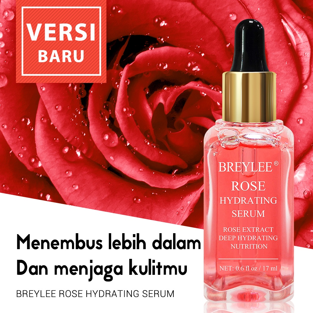 [Ori100%]BREYLEE serum pelembab mawar Rose Nourishing Facial Serum  Moisturizing / Refreshing / Stimulasi nol / Memutihkan / Menghidrasi /Anti Aging