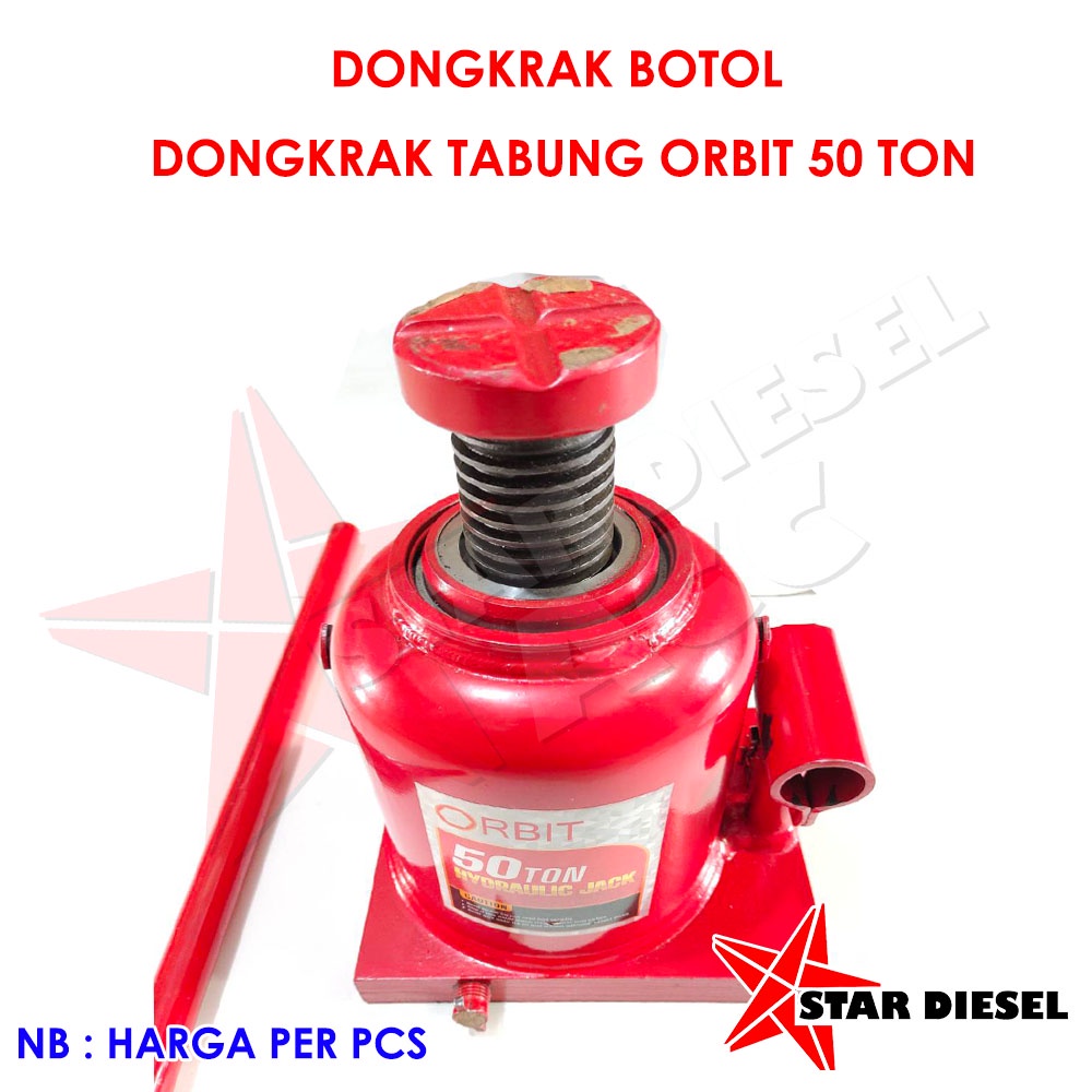 DONGKRAK BOTOL TON HYDRAULIC JACK ORBIT 50 TON PENDEK DONGKRAK BOTOL DONKRAK MOBIL 50 TON CEPER