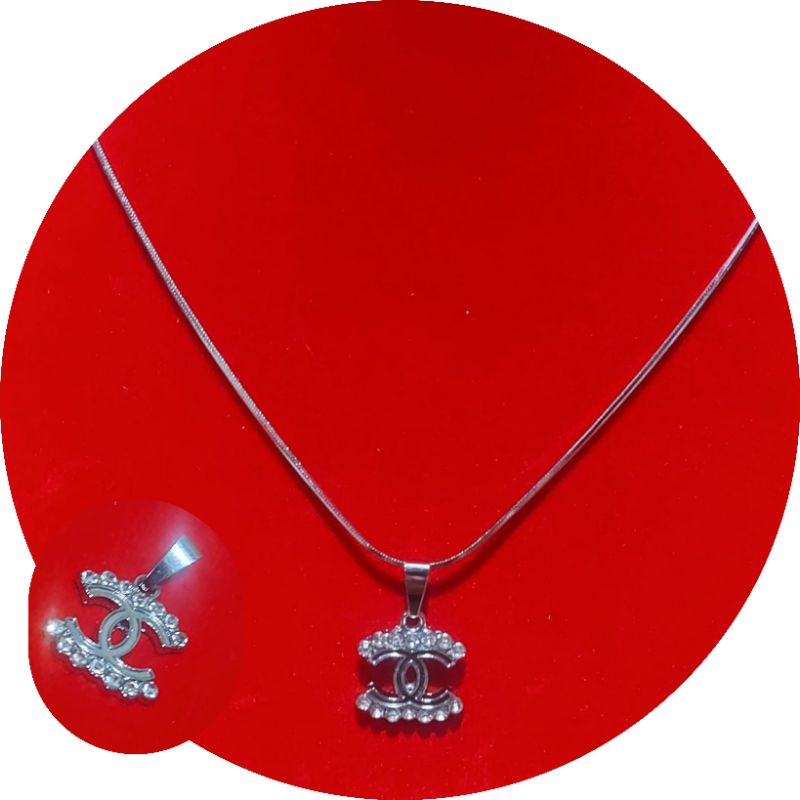 4s Grosir Solo || Kalung Nagita Slavina || KALUNG LIONTIN TERBARU ANTI KARAT DAN TIDAK LUNTUR || Kalung Silver Pria dan Wanita Liontin Chhannel