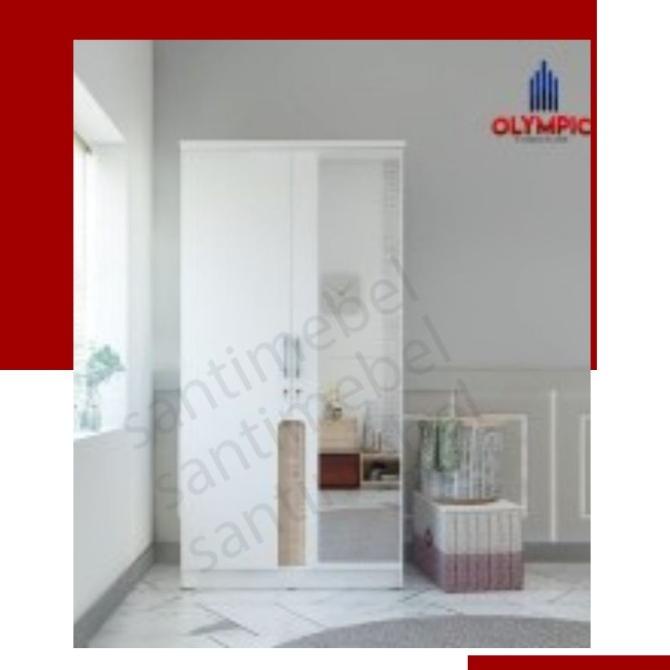 Promo Lemari 2 Pintu Olympic Full Putih