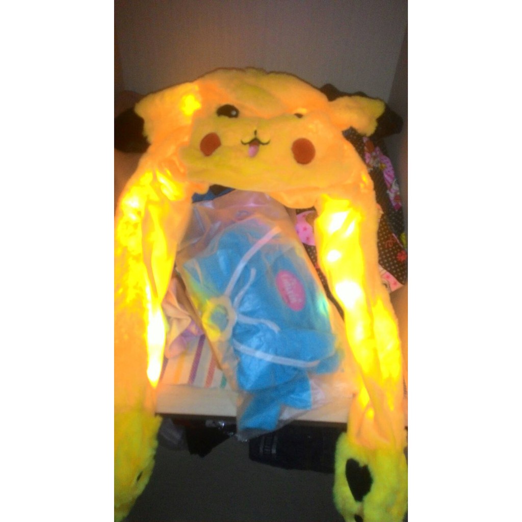 Dancing PIKACHU LED Tik tok hat topi PIKACHU korean style