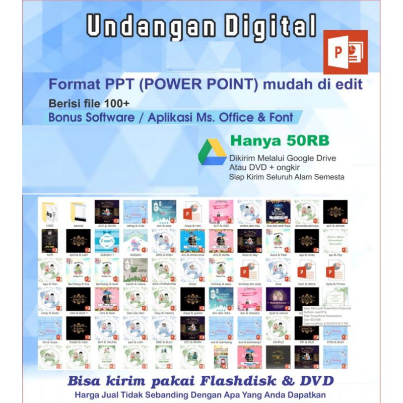 Template Undangan Digital Video Power Point
