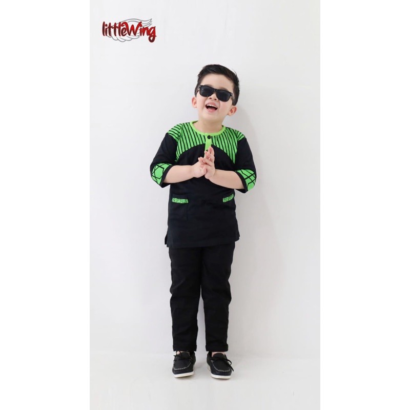 Set Kurta Anak Setelan Koko Nasekha Little Wing