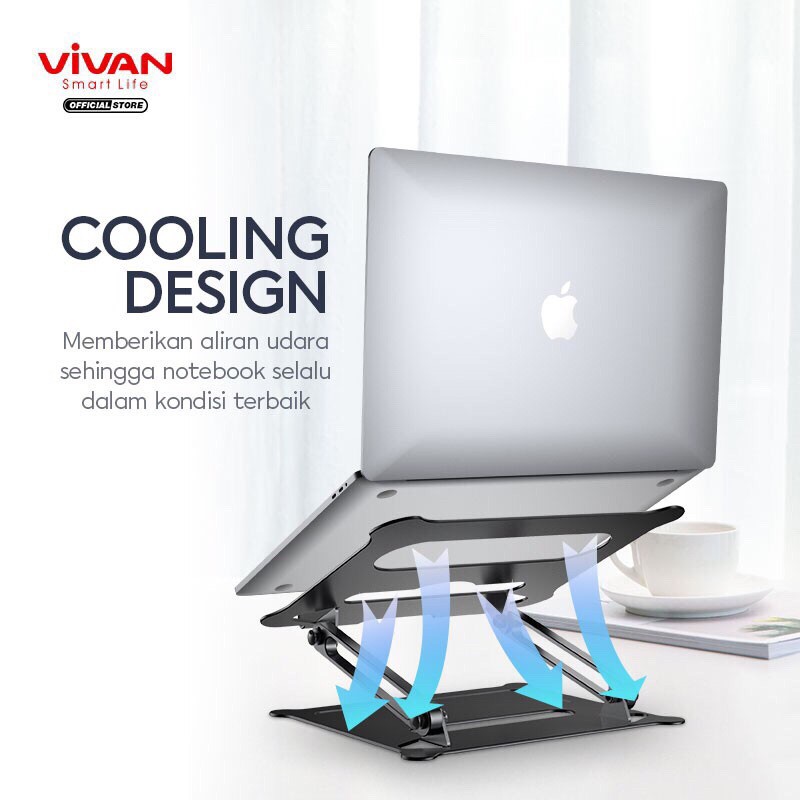 VIVAN VLS01 Laptop Cooling Stand Aluminum Alloy Liftable &amp; Foldable