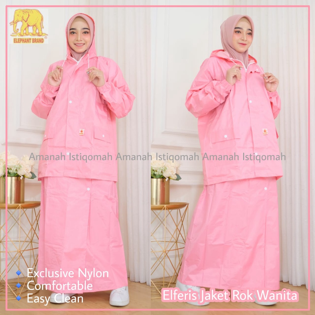 Jas Hujan Rok Wanita Mantol Jaket Rok Wanita