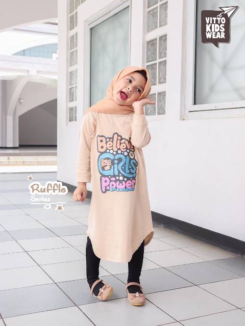 Tunik Anak Big Cutting Vitto sisa size 2.4.6 saja