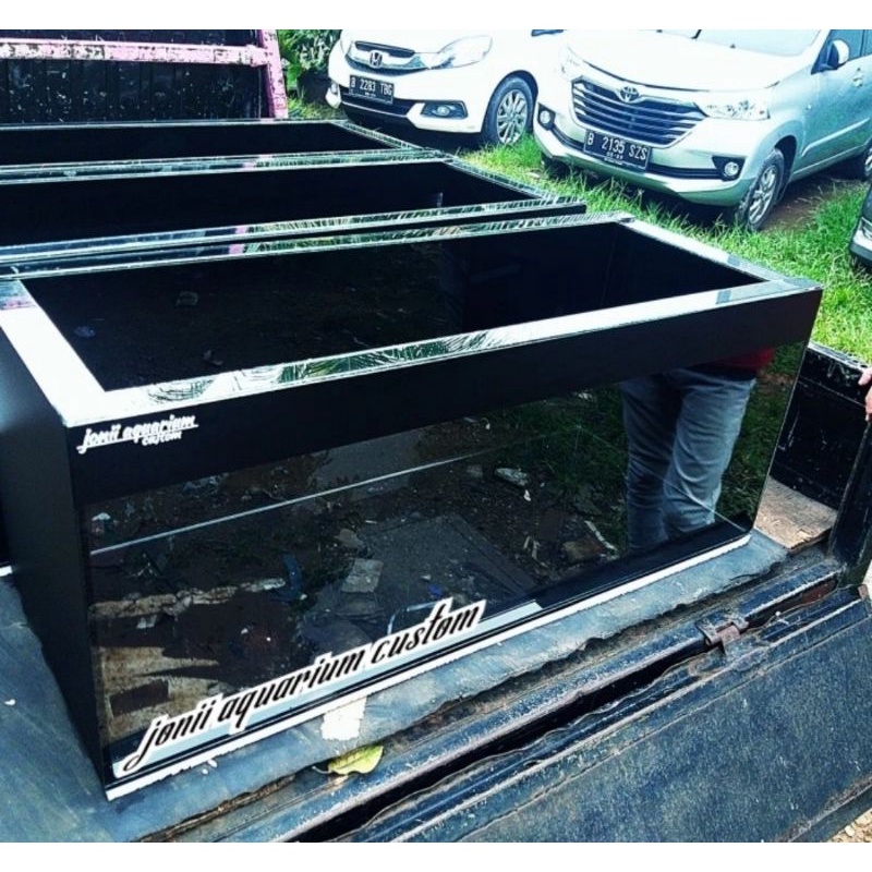 aquarium 100x40x40 8/5mm stiker oracall black