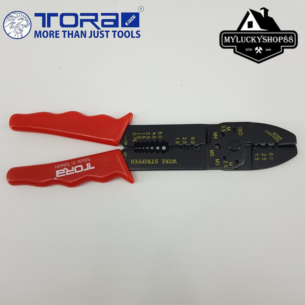 Tang Kupas Kabel Tora 9 Inch Crimping Skun Crimping Tool 9 Taiwan