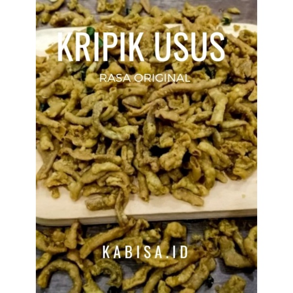 

kripik usus 1/2 Kg/keripik usus/cemilan/keripik usus pedas/makanan enak/cemilan pedas/usus krispi