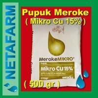 Pupuk Meroke Mikro Cu 15% EDTA 500 gr - Nutrisi Mikro Tembaga