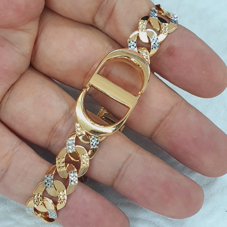 gelang sisik naga kosongan variasi tanpa mata emas 70% 700 70 % 16 k