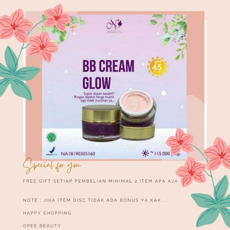 ( BISA COD ) ORIGINAL BPOM BB CREAM GLOW NEW NSSKIN PENCERAH WAJAH