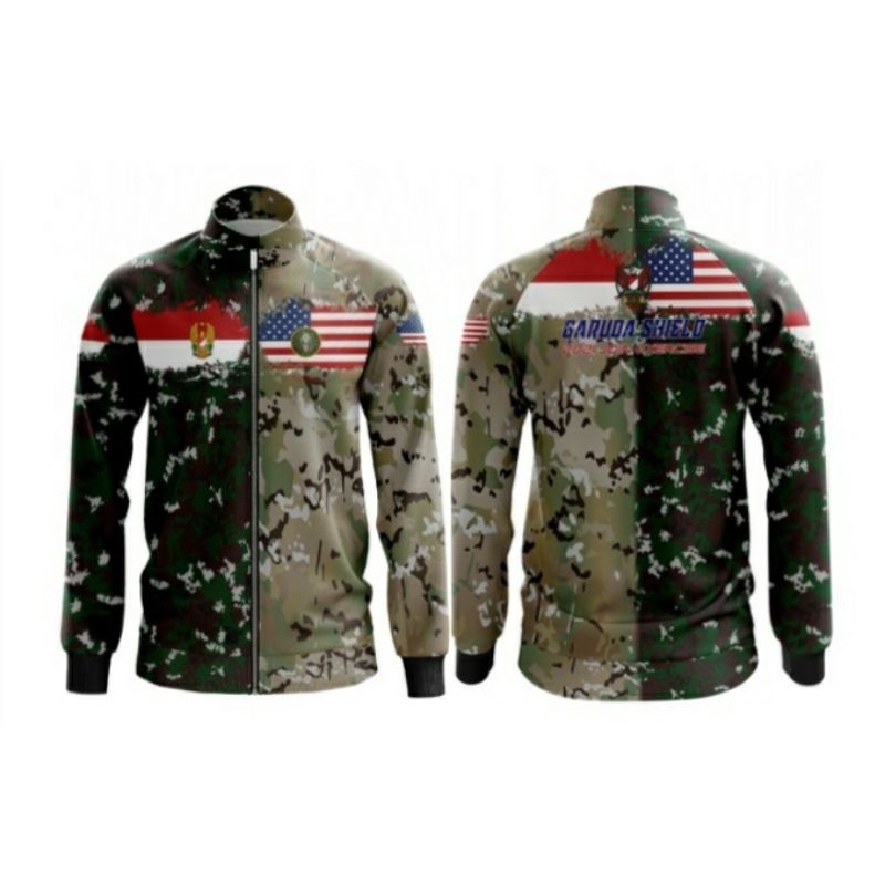 JAKET MURAH FULLPRINTING GARUDA SHILED,  TNI AD. RAIDER BISA COD