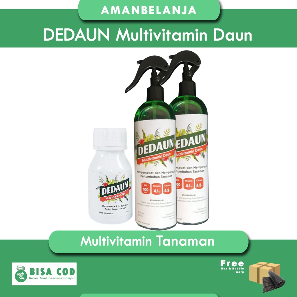 Paket Komplit Dedaun Spray 500ml + Refill Dedaun 200ml