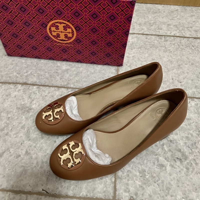 Preloved Tory Burch Janey 50mm Pump Shoes - Royal Tan - size us 6.5 / 37 - Sepatu hak - 100% authent