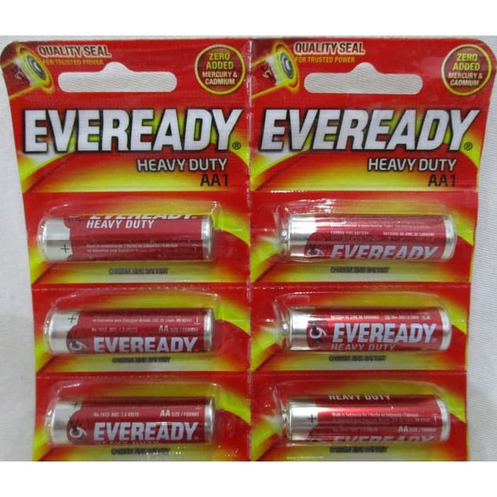 EVEREADY Batere Baterei AA1 Heavy Duty Tahan Lama