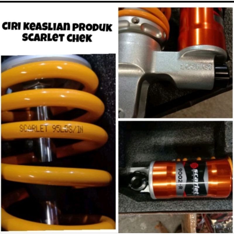 shockbreaker tabung bawah Scarlet original Mio beat Vario 125 Vario 150 Scoopy Mio j Xeon dll