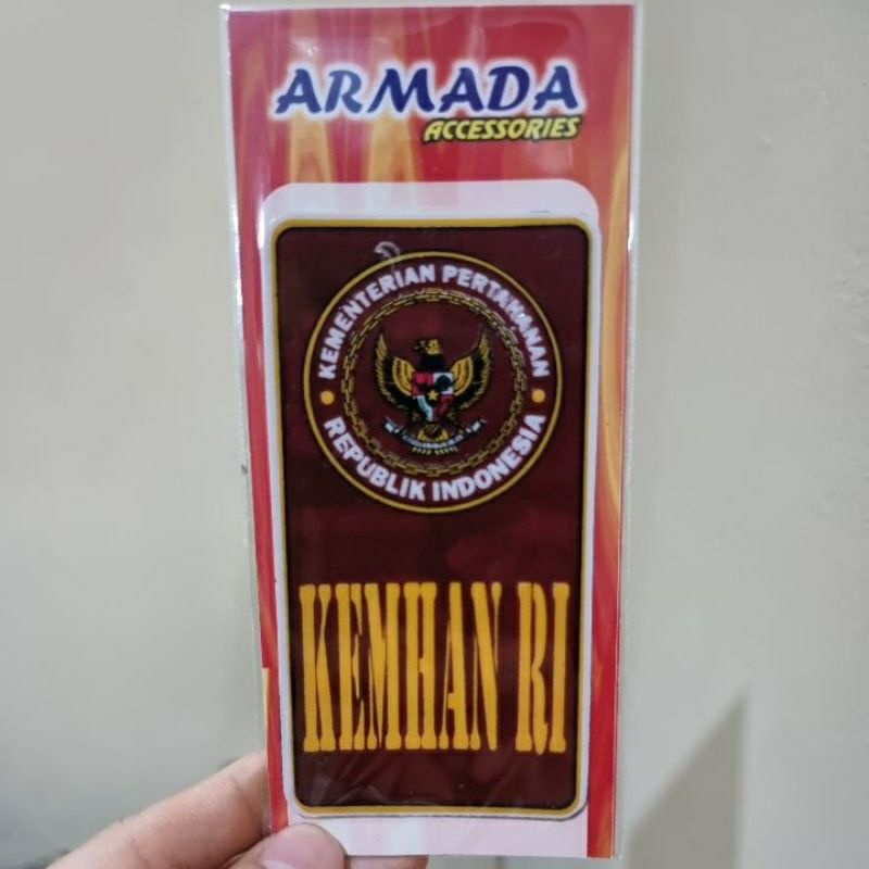 

stiker KEMHAN terbarun, stiker pvc kemhan panjang sticker kementrian pertahanan
