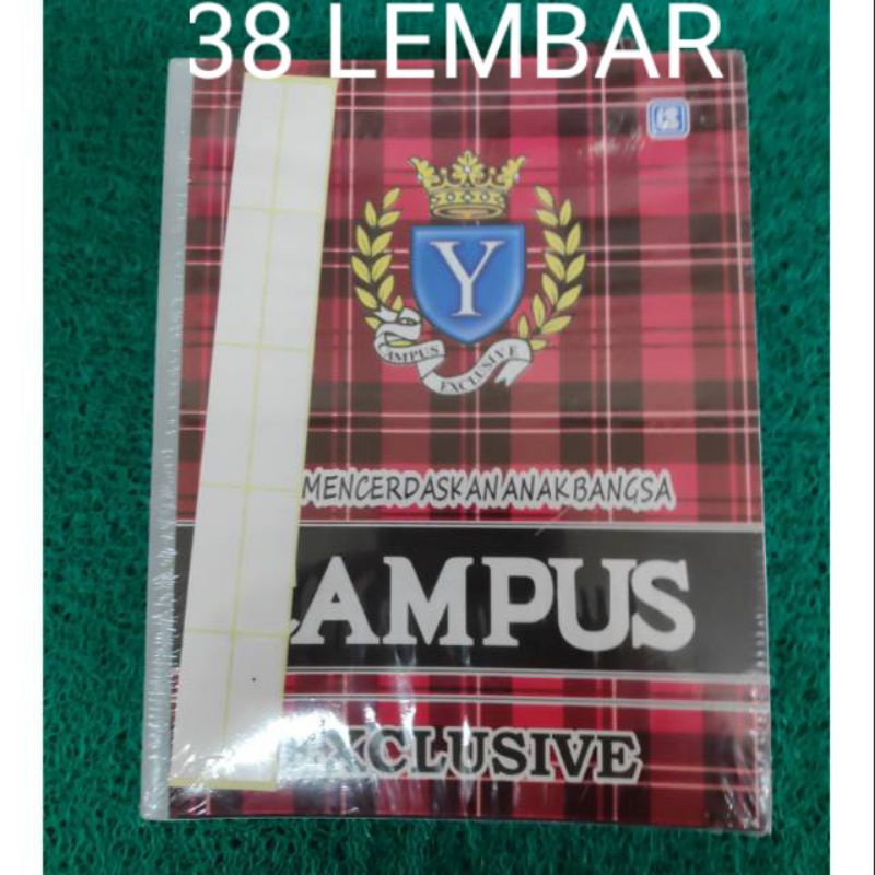 BUKU TULIS CAMPUS 38 LEMBAR ( 1 pack isi 10 buku )