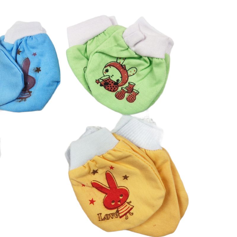 1 Set Sarung tangan dan kaos kaki anak bayi baby baru lahir murah warna dan putih PETIT